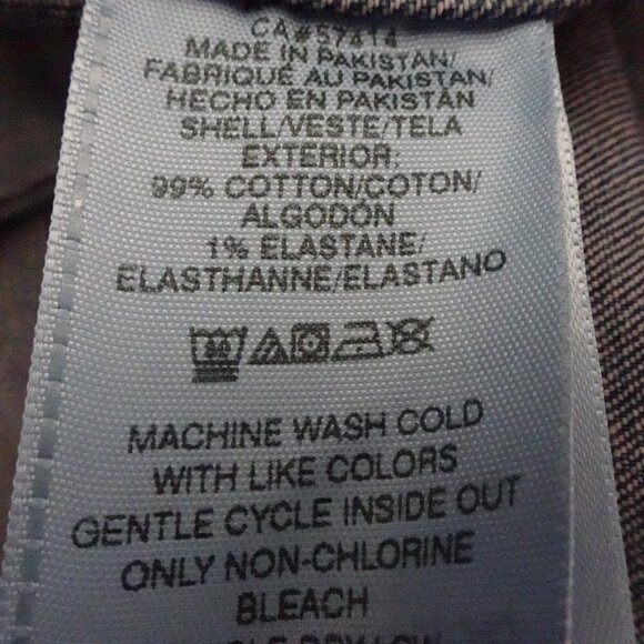 True Religion Jimmy Trucker Jacket Women's Size L Blue Denim Slim Western - Picture 8 of 8